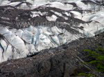 Bei den Gletschern vorzufinden: Eis und Schutt