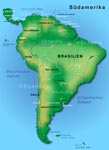 Karte von Südamerika