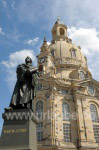 Die Frauenkirche und das Denkmal Martin Luthers