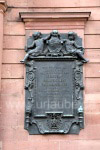 Gedenkplatte an der Paulskirche an das Erste Deutsche Parlament