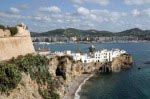 Blick von der Festung über Eivissa