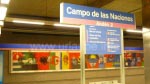 Die Metrostation Campo de las Naciones 