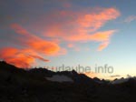 Sonnenuntergang über den Southern Alps