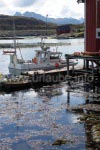 Fischerboot auf der Insel Støtt