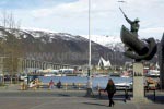 Tromsø - Fischerdenkmal am Marktplatz