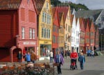 Die berühmten Holzhäuser von Bryggen