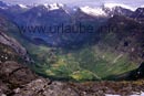 Vom 1476 Meter hohen Dalsnibba der Blick auf die Welt des Geirangerfjordes