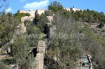 Blick zu den Ruinen von Castillo de Gibralfaro