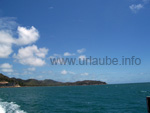 Blick auf die Koala Insel Magnetic Island von dem Boot aus