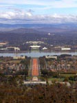 Blick vom Mount Pleasant auf Canberra