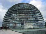 Die Glaskuppel auf dem Reichstagsgebäude
