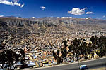 Der Talkessel von La Paz, gesehen von El Alt