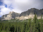 Durch Erosion geschliffenes Bergmassiv in den Rocky Mountains