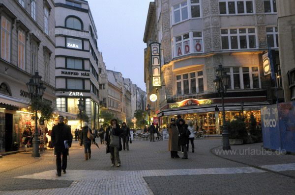 Fußgängerzone der Váci utca