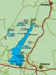 Karte vom Gardasee