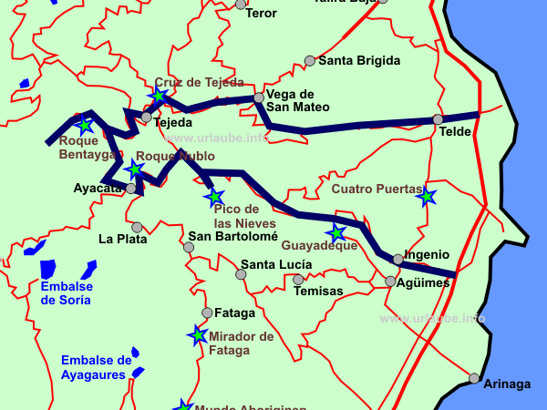 Darstellung der Tour auf der Karte