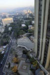 Blick vom Hotelzimmer auf Haifa