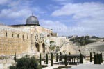 Der Archäologische Park mit der Aqsa Moschee