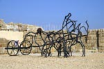 Das Amphittheater mit Pferdeskulpturen