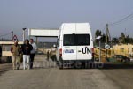 UN-Fahrzeug an der syrischen Grenze