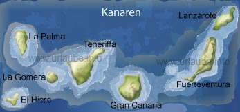 Lanzarote und Fuerteventura liegen zusammen auf einem gemeinsamen untermeerischen Sockel.