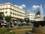 Ein Teil des Platzes der Puerta del Sol