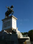 Die Reiterstatue von Felipe IV bei Tag