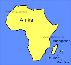 Carte de l'île Maurice