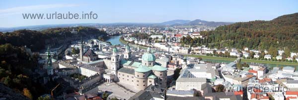 Blick auf Salzburg von der Festung Hohensalzburg aus