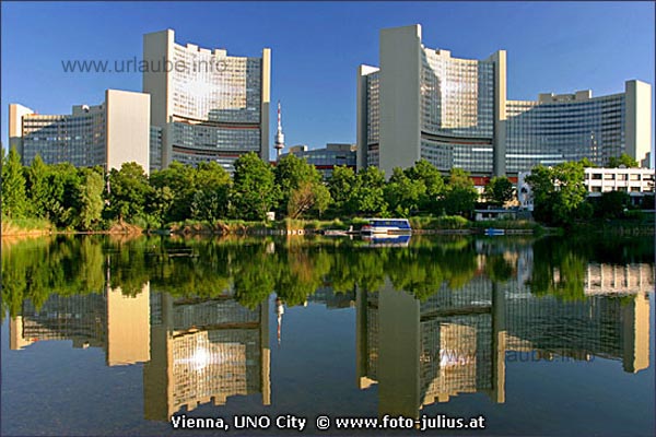 Das Gebäude der UNO verleiht Wien ein wenig vom New Yorker Skyline-Feeling.