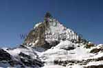 Blick aufs Matterhorn von der Matterhorn-Route aus; kein Zoom-Bild, so steht man wirklich vor dem Gipfel!